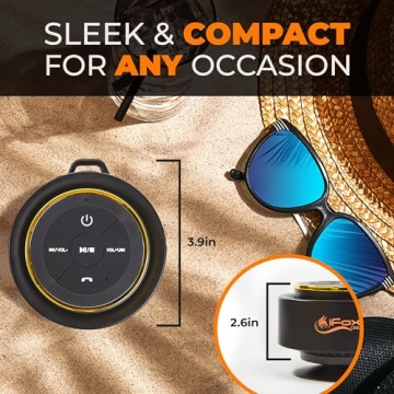 iFox Bluetooth Shower Speaker - Waterproof & Handy
