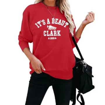 ASTANFY It's a Beaut Clark Christmas Sweatshirt for Women