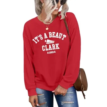 ASTANFY It's a Beaut Clark Christmas Sweatshirt for Women