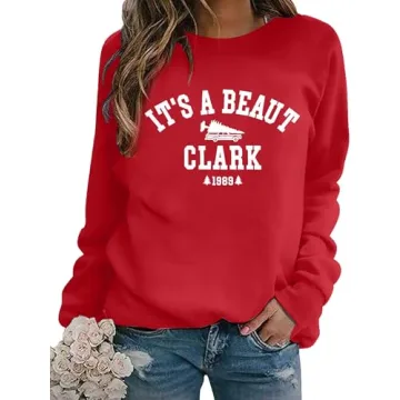 ASTANFY It's a Beaut Clark Christmas Sweatshirt for Women