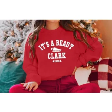 ASTANFY It's a Beaut Clark Christmas Sweatshirt for Women