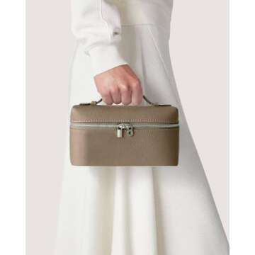 Notolo Crossbody Purses For Women Textured Leather Handbags Designer Shoulder Pouch Wallet Cosmetic Bags With Zip Closure, Gray