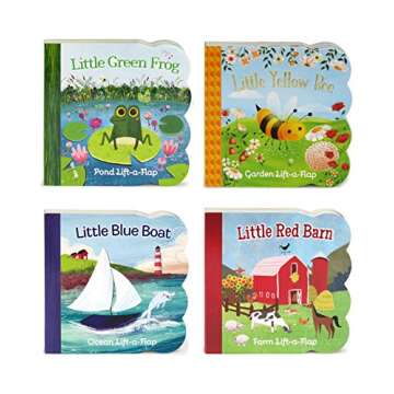 Nature Friends Lift-a-Flap Boxed Set 4-Pack for Toddler Discovery