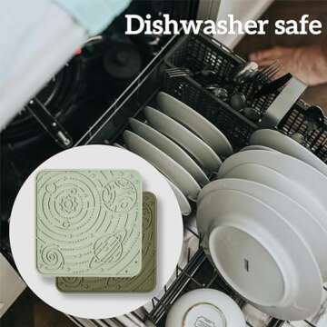 OHMO Lick Mat for Dogs and Cats(Small, Camo&Light Green, 2pcs) Enrichment Accessories Toy Space Star Easy Clean Pet Slow Feeder/Suction Cups, Licking Pad for Anxiety Relief and Boredom Reduction