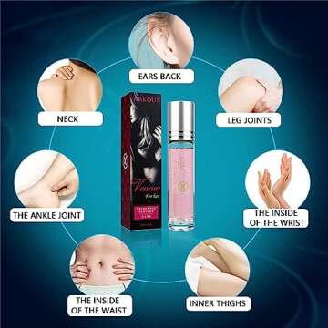 masatow Women Pheromone Perfume - Long-lasting and Addictive Personal Roll-on Pheromone Perfume Oil ...