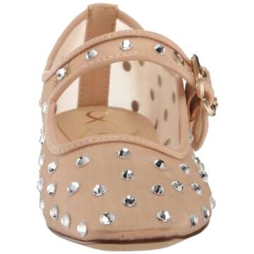 Sam Edelman Women's Michaela Mary Jane Flat Vintage Pink 7.5 Medium