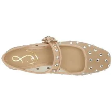 Sam Edelman Women's Michaela Mary Jane Flat Vintage Pink 7.5 Medium