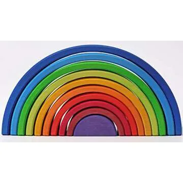 Grimm's Wooden Rainbow Sunset - Vibrant Educational Toy