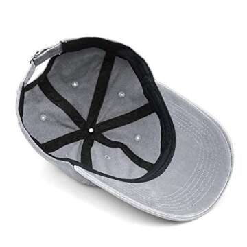 Unisex Dog Mom Vintage Jeans Adjustable Baseball Cap Cotton Denim Dad Hat Ash