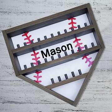 Personalized Baseball Display Case Custom Holder for Dads
