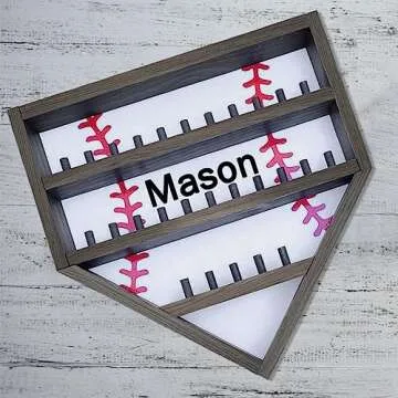 Personalized Baseball Display Case Custom Holder for Dads