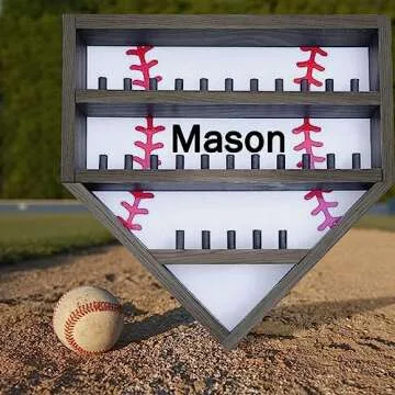 Personalized Baseball Display Case Custom Holder for Dads