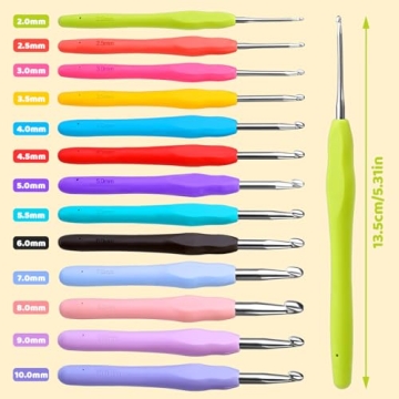 Comfortable Ergonomic Crochet Hook Sets for Crafters