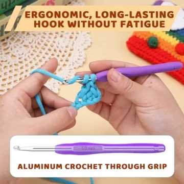 Comfortable Ergonomic Crochet Hook Sets for Crafters