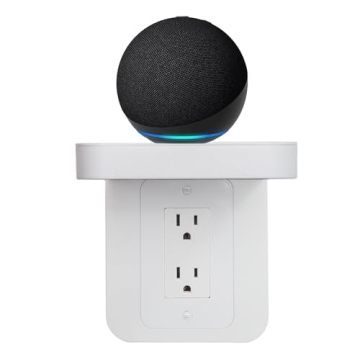 BELIEFLUO Outlet Shelf Holder - Space Saving & Cable Management for Smart Devices