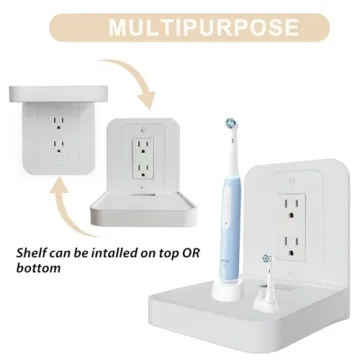 BELIEFLUO Outlet Shelf Holder for Smart Devices and More