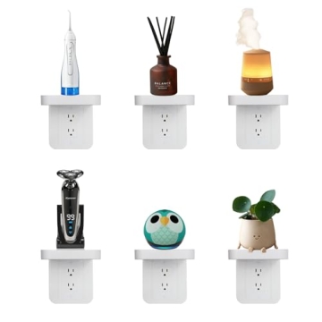 BELIEFLUO Outlet Shelf Holder for Smart Devices and More