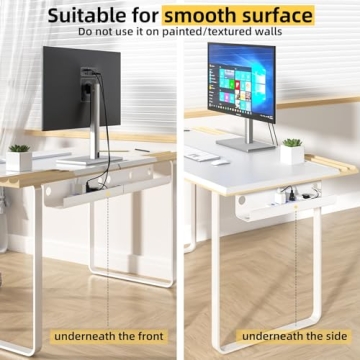 YECAYE Under Desk Cable Management with Easy Install