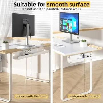 YECAYE Under Desk Cable Management with Easy Install