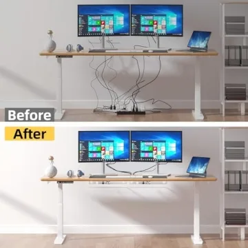 YECAYE Under Desk Cable Management with Easy Install