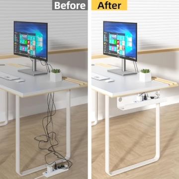 YECAYE Under Desk Cable Management with Easy Install