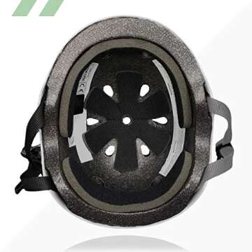 80Six Dual Certified Kids‚Äô Bike, Scooter, and Skateboard Helmet, White Matte, Junior - Ages 5+