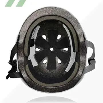 80Six Dual Certified Kids‚Äô Bike, Scooter, and Skateboard Helmet, White Matte, Junior - Ages 5+