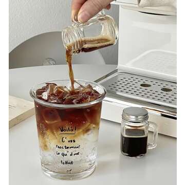 Kingrol Mini Mason Jar Shot Glasses Set - 16 Pack