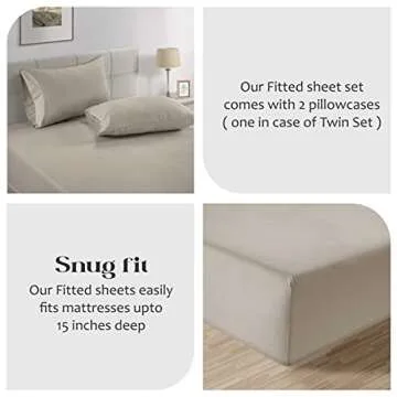 Soft Organic Cotton Twin Fitted Sheets - Lane Linen