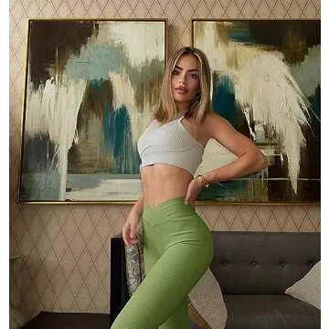 OQQ Women's Stylish Yoga Leggings - Comfortable & Functional