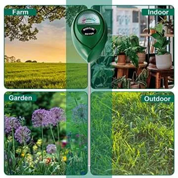 SZHLUX Moisture Meter Water Monitor Soil Hygrometer Sensor Care, Lawn, Farm, Indoor & Outdoor. (Plant Gifts for Gardeners), 10.23inch, Green