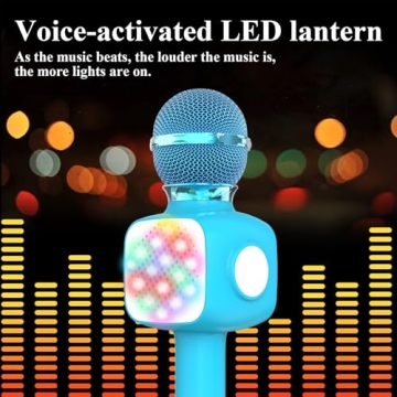 FDY Wireless Bluetooth Karaoke Microphone for Kids & Adults