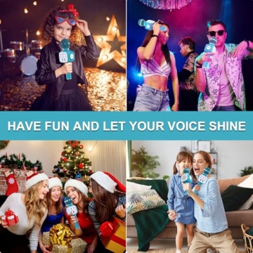 FDY Wireless Bluetooth Karaoke Microphone for Kids & Adults