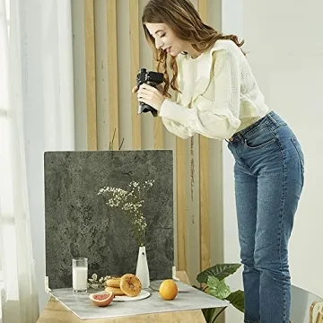 Flat Lay Photo Backdrop Boards - 2 PCS 24x24 Inch Set