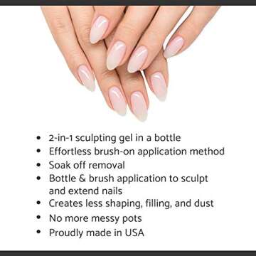 IBD Building Gel, Hard Gel Nail Extension, Clear, 0.5 oz