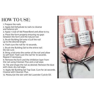 IBD Building Gel, Hard Gel Nail Extension, Clear, 0.5 oz