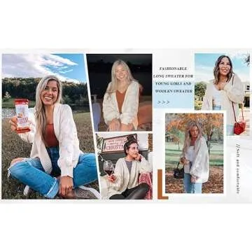 Stylish FERBIA Women Oversized Cardigan for Fall