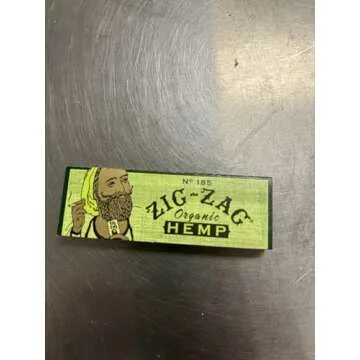 Zig-Zag Hemp Unbleached Vegan Rolling Papers - 1 1/4 Size, 6-Pack - Sustainable & Eco-Friendly
