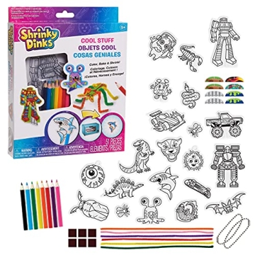 Just Play Shrinky Dinks Cool Stuff Activity Set, 51-piece set, Kids Art and Craft Activity Set, Kids...