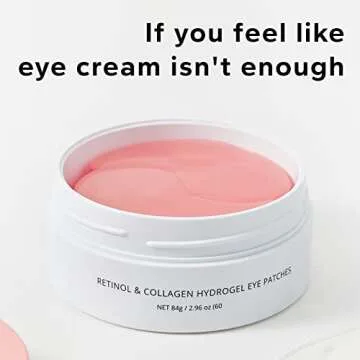 misoli Retinol & Collagen Under Eye Patches - Under Eye Patch for Puffy Eyes & Bags, Dark Circles and Puffiness, Cooling Patches for Skincare, Under Eye Patchess for Beauty & Personal Care