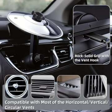 Car Crash Cymbal - Fun Air Vent Clips Drum Cymbal, Easy Clip-On Mini Cymbal for Music Lovers, Compac...