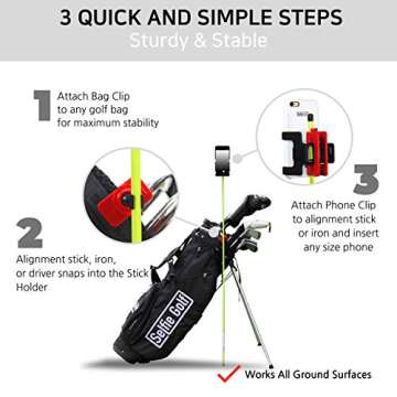Selfie Golf Analyzer with Phone Holder - PGA Best Product