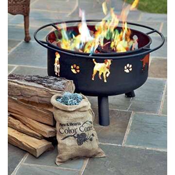 Plow & Hearth Flame Color Changing Pine Cones Fireplace Accessory