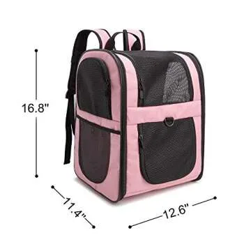 Apollo Walker Pet Carrier Backpack for Large/Small Cats and Dogs, Puppies, Safety Features and Cushi...