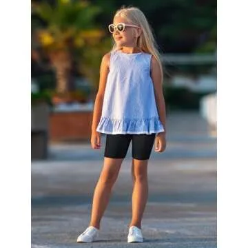 FEOEOR 6 Pack Girls Bike Shorts Cartwheel Toddler Biker Under Dress Dance Multi-Color Kids Shorts Girls Clothes Mixed Color R 2-3T