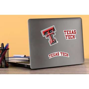 Texas Tech University Large Vinyl Stickers Pack for Enthusiasts