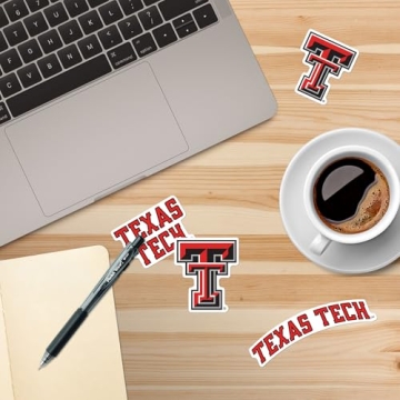 Texas Tech University Large Vinyl Stickers Pack for Enthusiasts