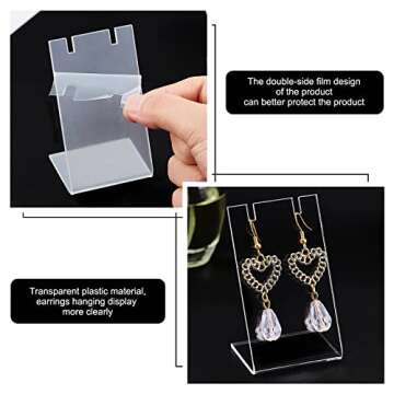 Stylish Acrylic Earring Holder Set for Elegant Displays