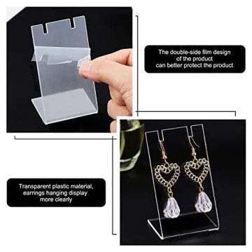 Stylish Acrylic Earring Holder Set for Elegant Displays