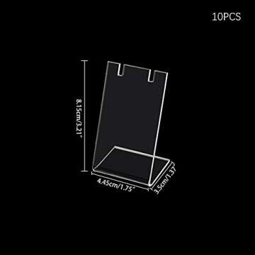 Stylish Acrylic Earring Holder Set for Elegant Displays